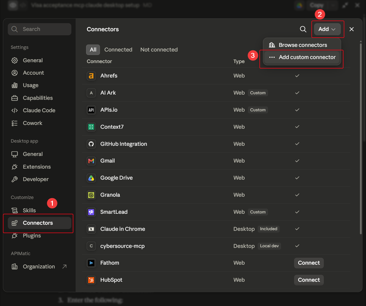How to Add custom connector